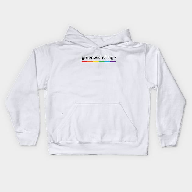 Greenwich Village LGBT Pride Kids Hoodie by ProudToBeHomo